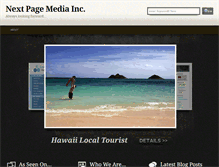 Tablet Screenshot of nextpagemedia.com